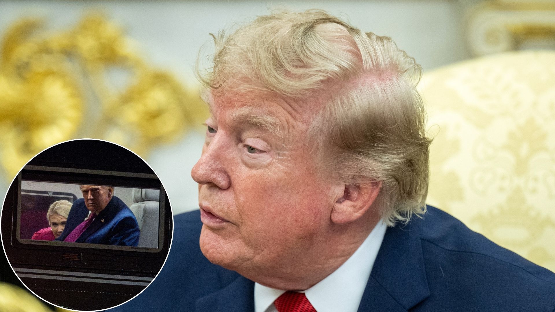 Trump lashes out at a CNN reporter who asked him about his ties to Natalie Harp